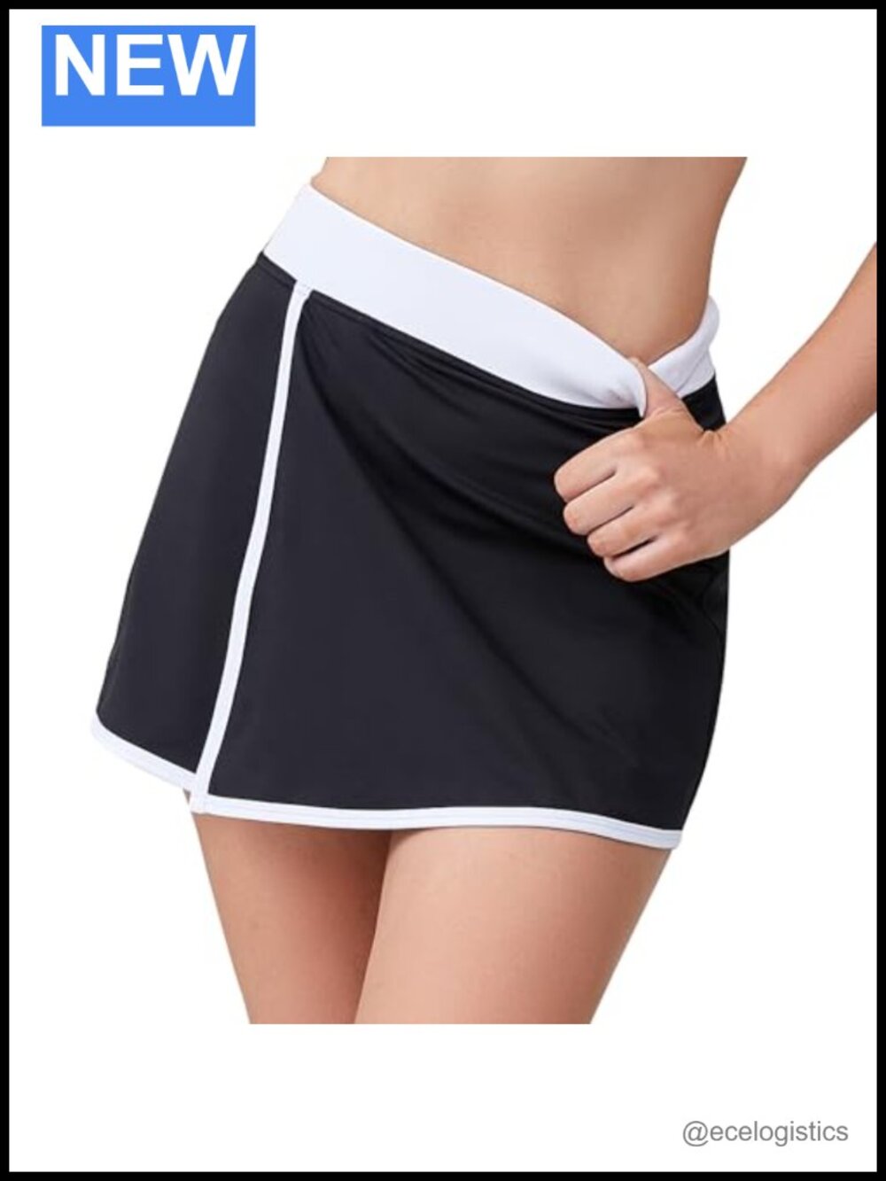 Women's Tennis Golf Skirts with Pockets, Inner Shorts, A-Line Athletic Skort